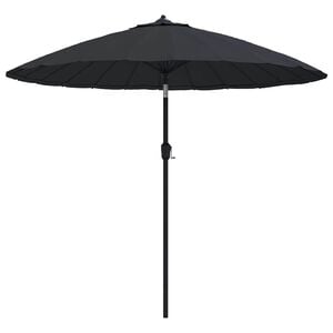 vidaXL Parasol ogrodowy na słupku aluminiowym, 250 cm, czarny