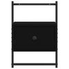 vidaXL Szafki nocne, wiszące, 2 szt., czarne, 35x30x51 cm
