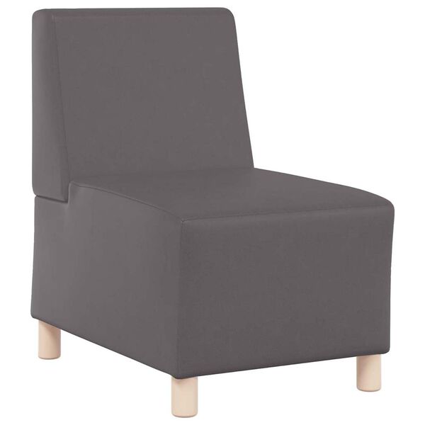 vidaXL Modułowa sofa bez podłokietników 2 pcs Szary 55 x 74 x 82 cm