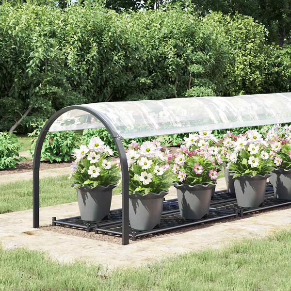 vidaXL Przezroczysta plandeka z oczkami 1x5 m Polietylen