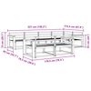 vidaXL Zestaw sof na zewnątrz 7 pcs Naturalny Lite Drewno Akacji