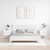 vidaXL Stolik nocny 2 pcs Biały 39 x 34 x 33 cm Lite drewno sosnowe