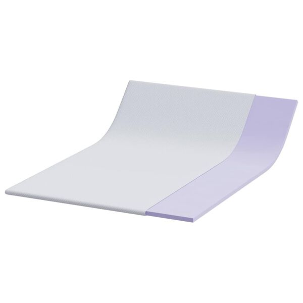 vidaXL Nakładka na materac Biały 70 x 200 x 3.5 cm Tkanina jacquard