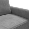 vidaXL Sofa 2-osobowa, ciemnoszary, 120 cm, tapicerowana aksamitem