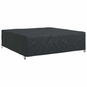 vidaXL Pokrowiec na meble Gładki Czarny 275 x 275 x 70 cm 600D