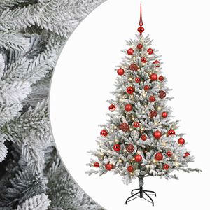 vidaXL Sztuczna choinka z bombką 120 cm 150 LED Ciepła biel
