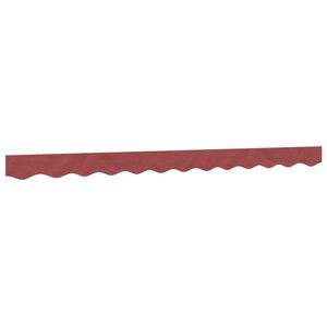 vidaXL Lambrekin do markizy, burgundowe paski, 300 cm