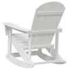 vidaXL Fotel bujany Adirondack Biały 73.5 x 92 x 90cm HDPE