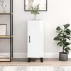 vidaXL Szafka, biała, połysk, 34,5x34x90 cm, materiał drewnopochodny