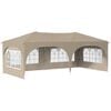 vidaXL Namiot imprezowy rozkładany 575 x 288 x 245 cm kremowy