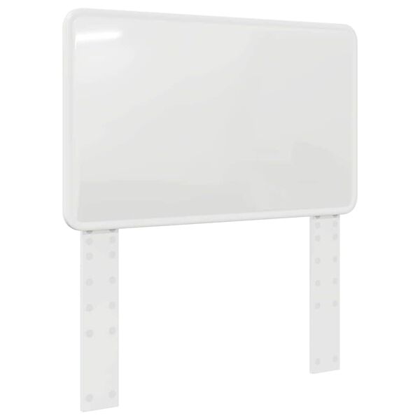 vidaXL Zagł&oacute;wek Błyszcząca biel 75 cm Materiał drewnopochodny