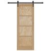 vidaXL Drzwi przesuwne ORKDAL Brązowy 73,5 x 198,5 cm