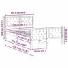 vidaXL Ramka ł&oacute;żka Ciemnoszary 120 x 200 cm Lite drewno sosnowe