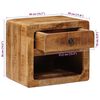 vidaXL Ścienny stolik nocny Brązowy 40 x 30 x 36 cm lite drewno mango