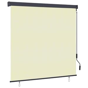vidaXL Roleta kremowy 180 x 250 cm Materiał i Aluminium