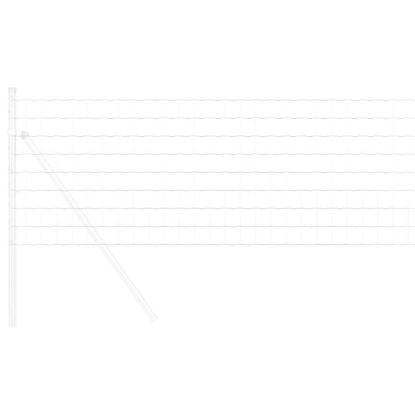 vidaXL Ogrodzenie Euro 0,8 x 10 m Żelazo pokryte PVC