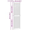 vidaXL Drzwi do szafki z drzwiami Naturalny 201 x 2,1 x 59,5 cm