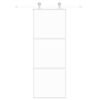 vidaXL Drzwi przesuwne, złote, 76x205 cm, szkło hartowane i aluminium
