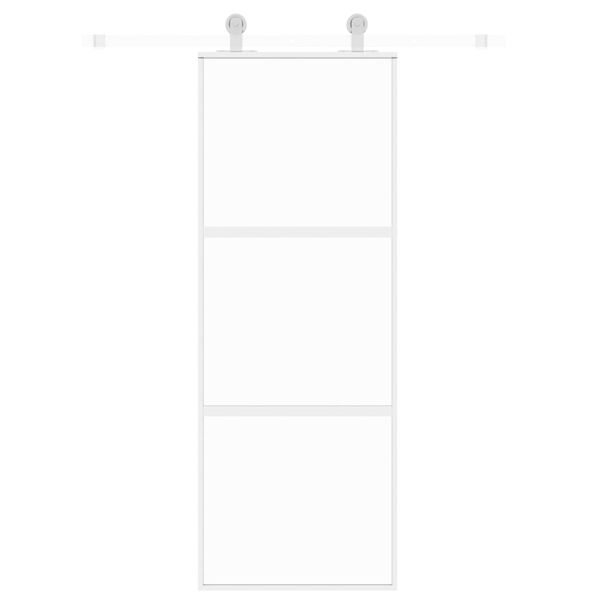vidaXL Drzwi przesuwne, złote, 76x205 cm, szkło hartowane i aluminium