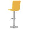 vidaXL Stołki barowe, 2 szt., musztardowe, tapicerowane tkaniną