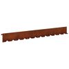 vidaXL Krawężnik do trawnika 20 szt. 102 x 10 x 4 cm Stal Rdzawy