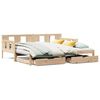 vidaXL Sofa rozsuwana z szufladami, bez materaca, 90x200 cm