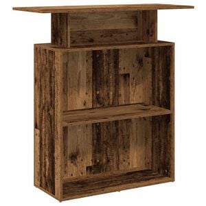 vidaXL Biurko recepcyjne Stare drewno 100x40x104 cm Drewno klejone