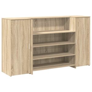 vidaXL Biurko recepcyjne dąb sonoma 180x50x103,5 cm Drewno klejone