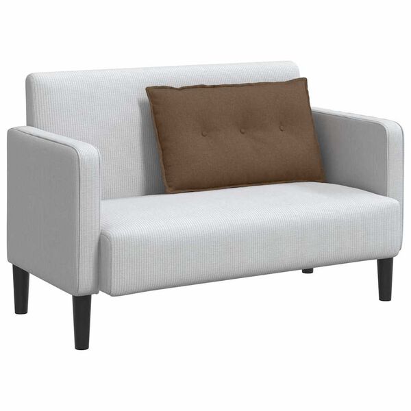 vidaXL Poduszka na plecy Brązowy 80 x 19 x 50 cm tkanina