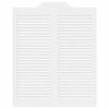 vidaXL Drzwi wahadłowe żaluzjowe 2 pary białe 100x80 cm