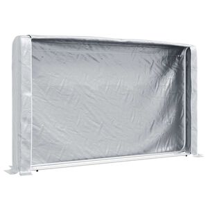 vidaXL Stojak na drewno opałowe z drutem stalowym, 250x25x150 cm, stal