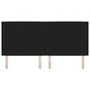 vidaXL Zagł&oacute;wek Czarny 200 cm tkanina