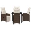 vidaXL Zestaw do jadalni w ogrodzie 5 pcs Brązowy Polirattan