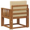 vidaXL Sofa na zewnątrz Lite drewno akacjowe i poliester Naturalny