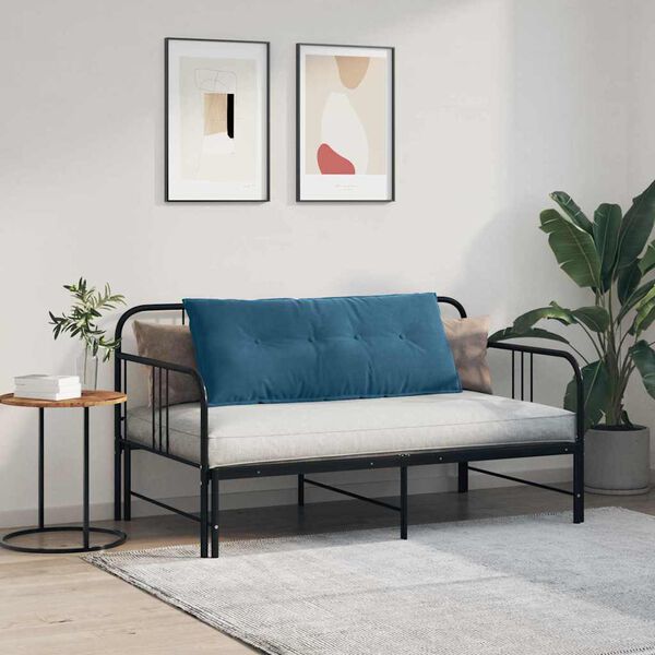 vidaXL Poduszka na plecy Niebieski 120 x 50 cm Tkanina sztruksowa