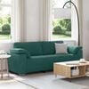 vidaXL Sofa Ciemna zieleń 219 x 77 x 82 cm tkanina