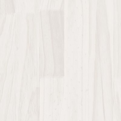 vidaXL Donica ogrodowa, biała, 150x50x70 cm, lite drewno sosnowe