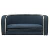 vidaXL Rozkładana sofa dla psa, niebieska, 76x71x30 cm, lniana