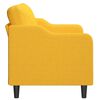 vidaXL Sofa 2-osobowa, jasnoż&oacute;łta, 140 cm, tapicerowana tkaniną