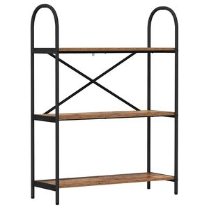 vidaXL P&oacute;łka na książki 3 poziomy 80 x 30 x 109 cm Drewno inżynieryjne