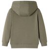 Bluza dziecięca z kapturem, khaki, 104