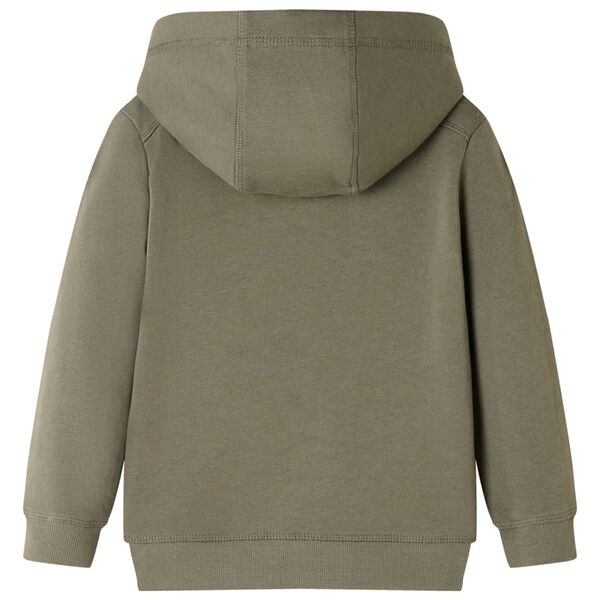 Bluza dziecięca z kapturem, khaki, 104