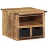 vidaXL Stolik kawowy z szufladami, 50x50x40 cm, lite drewno mango