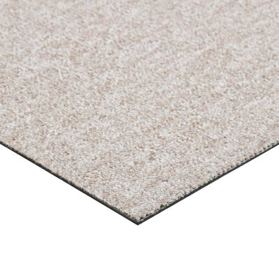 vidaXL Podłogowe płytki dywanowe, 20 szt., 5 m², 50x50 cm, jasnobeżowe