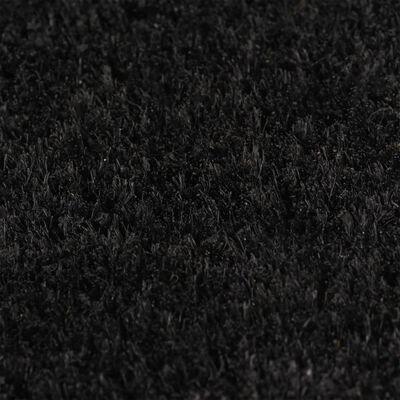 vidaXL Wycieraczka, czarna, 100x300 cm, włókno kokosowe, tuftowana