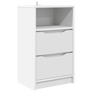 vidaXL Stolik nocny Biały 40 x 30 x 467 cm Drewno inżynieryjne