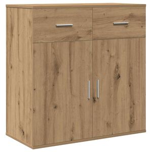 vidaXL Bufet Dąb rzemieślniczy 78 x 38 x 80 cm Materiał drewnopochodny
