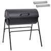 vidaXL Grill beczkowy z 2 rusztami do gotowania 3 pcs 80 x 73 x 90 cm