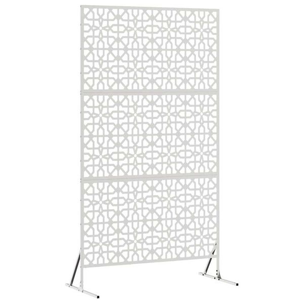 vidaXL Ekran prywatności Szary 100 x 50 x 180 cm Stal