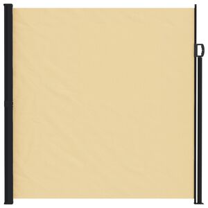 vidaXL Rozkładany boczny markiz piaskowy 500 x 220 cm Poliester
